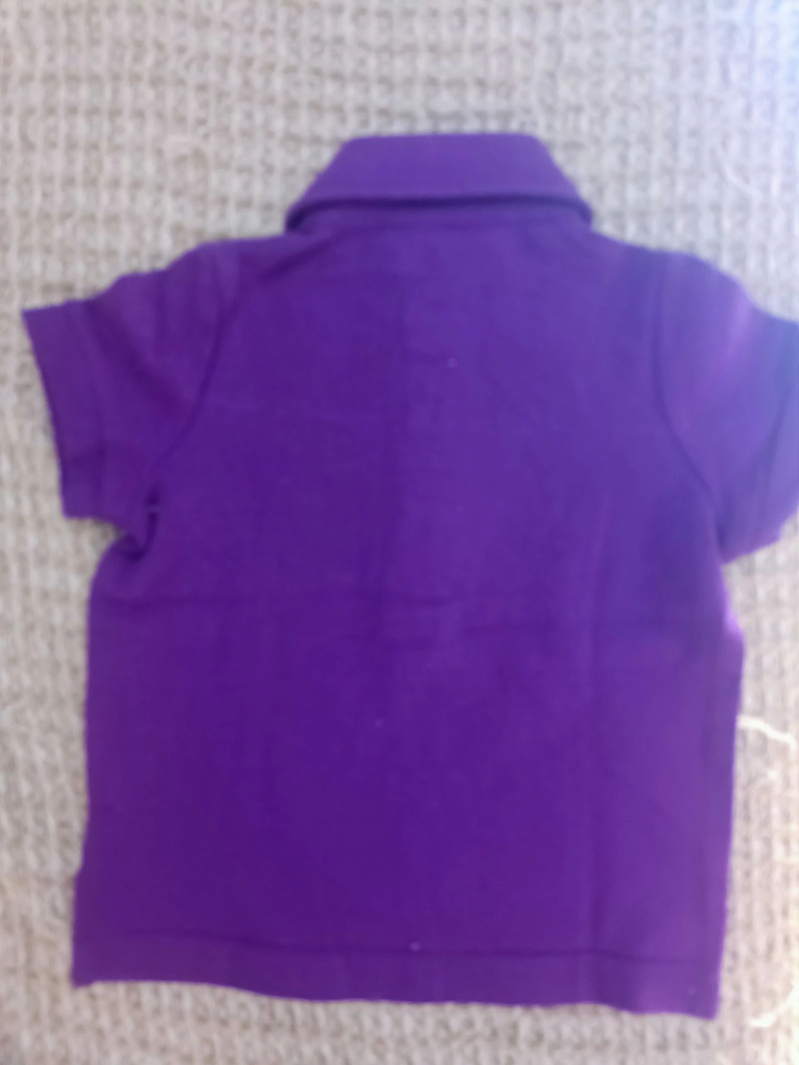 💜 PURPLE COTTON BABY POLO - INTERDIT DE ME GRONDER (6 MONTHS) 💜 – photo 5